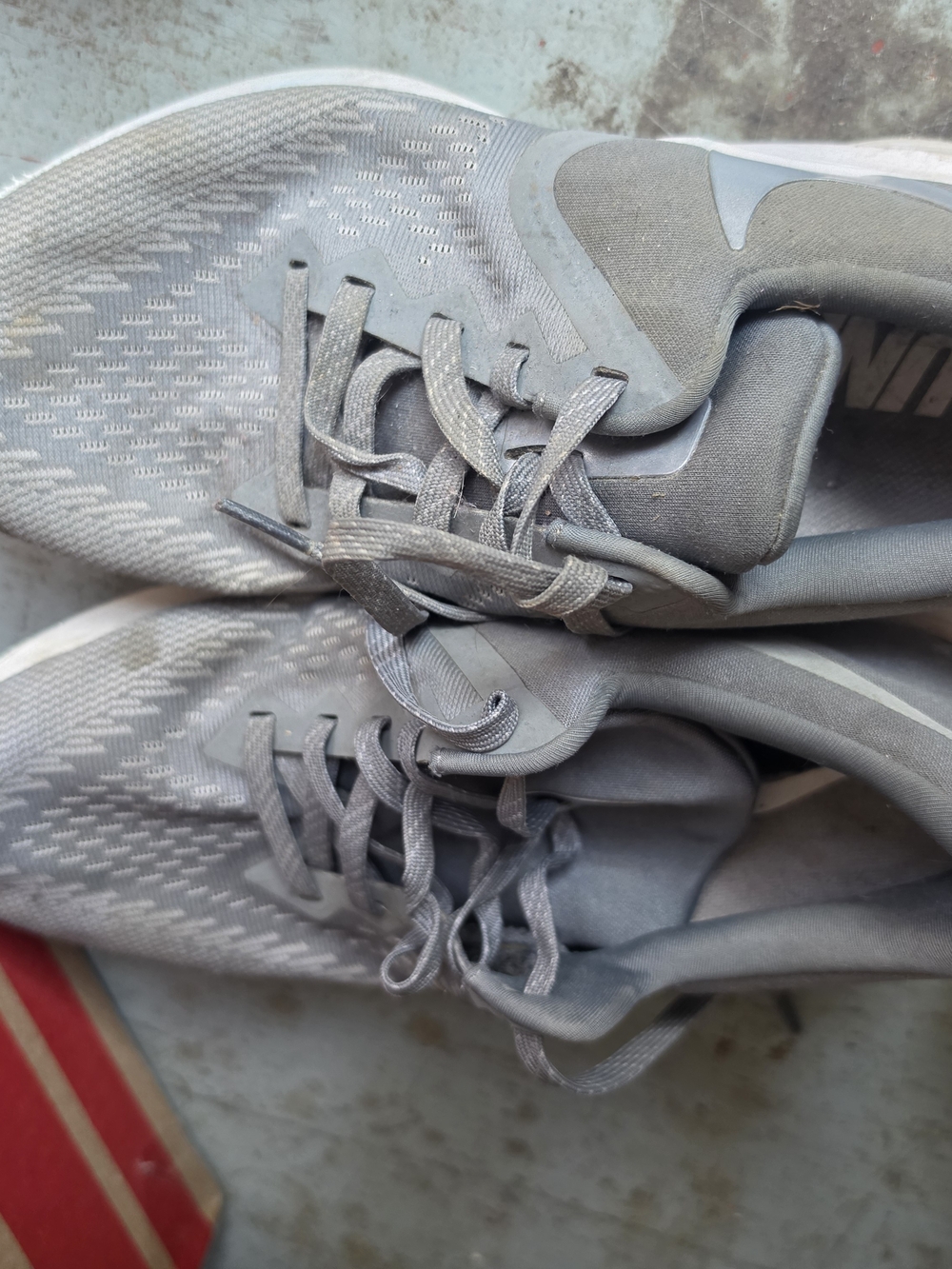 Nike Light Gray Running Shoe womens 8.5